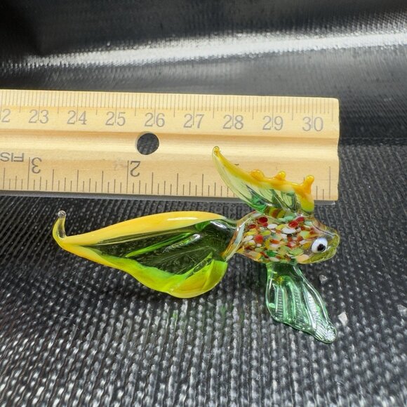 Venetian Art Glass Hand Blown Fish Hand Made Italian Glass Delicate Figurine - Picture 4 of 10